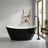 Evie Oval Freestanding Bathtub Acrylic NO Overflow 1500/1660mm - Variant Colour Available