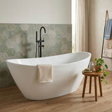 Evie Oval Freestanding Bathtub Acrylic NO Overflow 1500/1660mm - Variant Colour Available