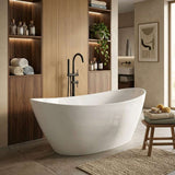 Evie Oval Freestanding Bathtub Acrylic NO Overflow 1500/1660mm - Variant Colour Available