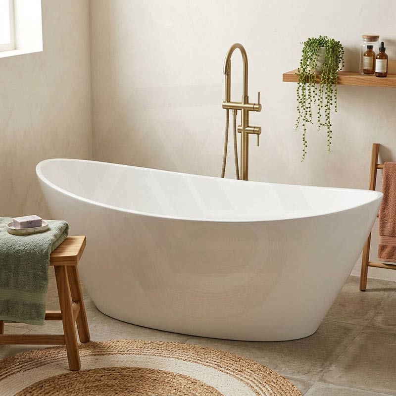 Evie Oval Freestanding Bathtub Acrylic NO Overflow 1500/1660mm - Variant Colour Available