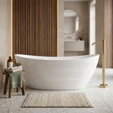 Evie Oval Freestanding Bathtub Acrylic NO Overflow 1500/1660mm - Variant Colour Available