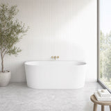 Elivia Back to Wall Bathtub Acrylic NO Overflow 1400/1500/1700mm - Variant Colour Available