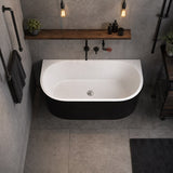 Elivia Back to Wall Bathtub Acrylic NO Overflow 1400/1500/1700mm - Variant Colour Available
