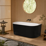 Elivia Back to Wall Bathtub Acrylic NO Overflow 1400/1500/1700mm - Variant Colour Available