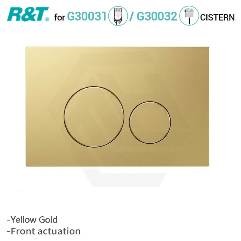R&T Round Toilet Button for In-wall Concealed Cistern G30032 or G30031 - Variant Colour