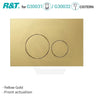 R&T Round Toilet Button for In-wall Concealed Cistern G30032 or G30031 - Variant Colour