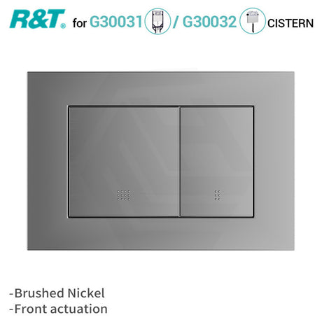 R&T Toilet Button G30045050 for In-wall Concealed Cistern G30031/G30032 Colors Available
