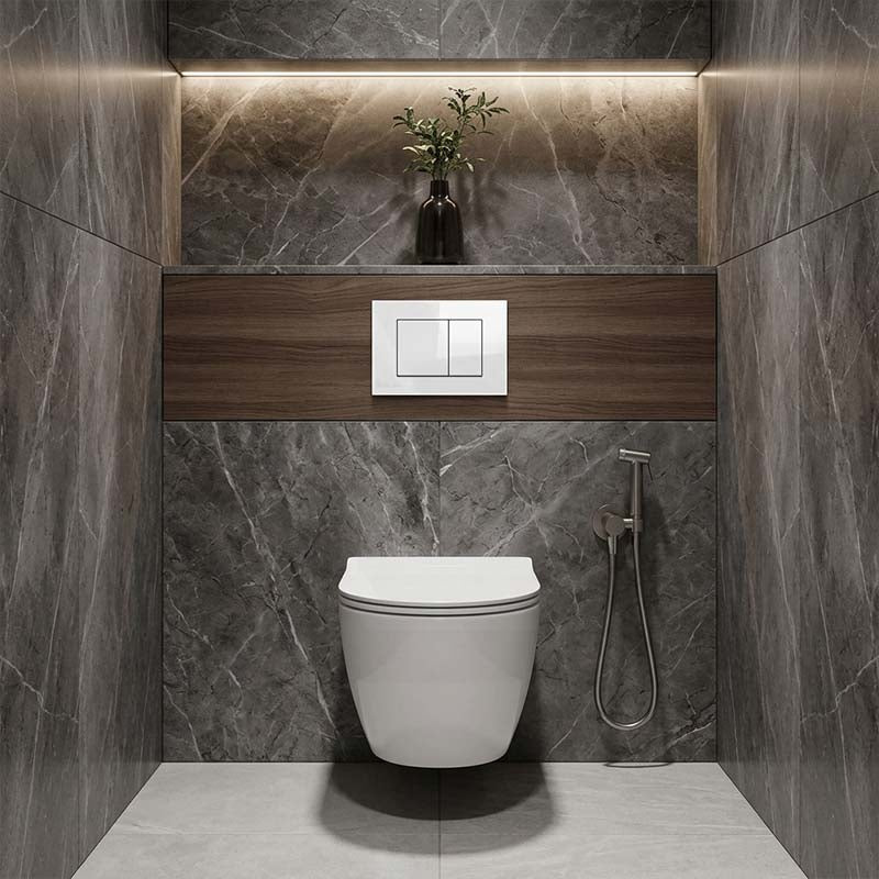 R&T Toilet Button G3005008 for In-wall Concealed Cistern 210x140x8mm - Variant Colour Available