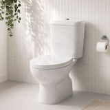Zion Toilet Suite with Close Coupled for bathroom S-TRAP ONLY 630x350x805mm - Gloss White