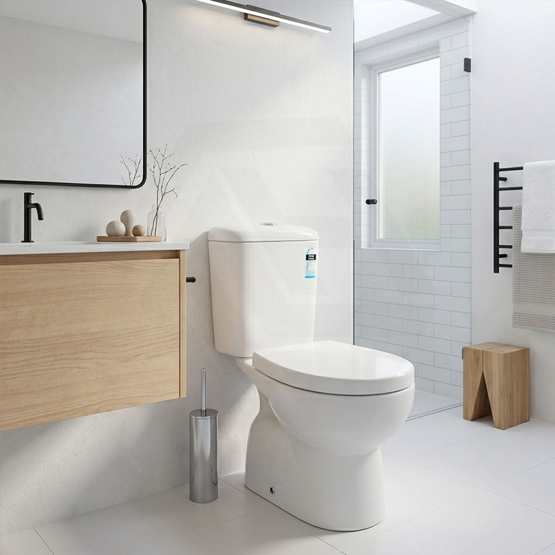 Zion Toilet Suite with Close Coupled for bathroom S-TRAP ONLY 630x350x805mm - Gloss White