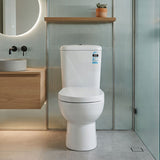 Zion Toilet Suite with Close Coupled for bathroom S-TRAP ONLY 630x350x805mm - Gloss White