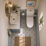 Right or Left Hand Skew Trap Toilet Suite Box Rim Ceramic Back Left and Right Bottom Inlet 665x375x830mm - Gloss White