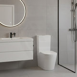 Vivid Tornado Silent Ceramic Back To Wall Toilet Suite Back/Left & Right Bottom Inlet 665x385x870mm - Gloss White