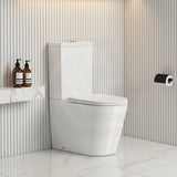 Vivid Tornado Silent Ceramic Back To Wall Toilet Suite Back/Left & Right Bottom Inlet 665x385x870mm - Gloss White