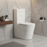 Vivid Tornado Silent Ceramic Back To Wall Toilet Suite Back/Left & Right Bottom Inlet 665x385x870mm - Gloss White