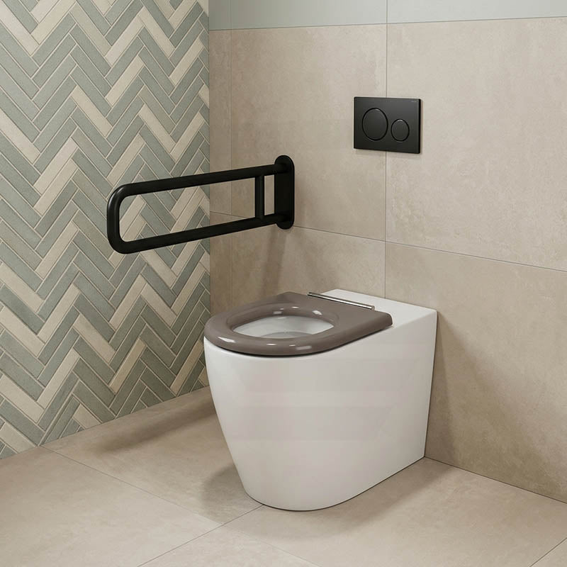 Asta Special Care Tornado Toilet Pan Back To Wall Blue / Grey Single Flap Care Seat 795x355x425mm