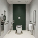Asta Special Care Tornado Toilet Pan Back To Wall Blue / Grey Single Flap Care Seat 795x355x425mm