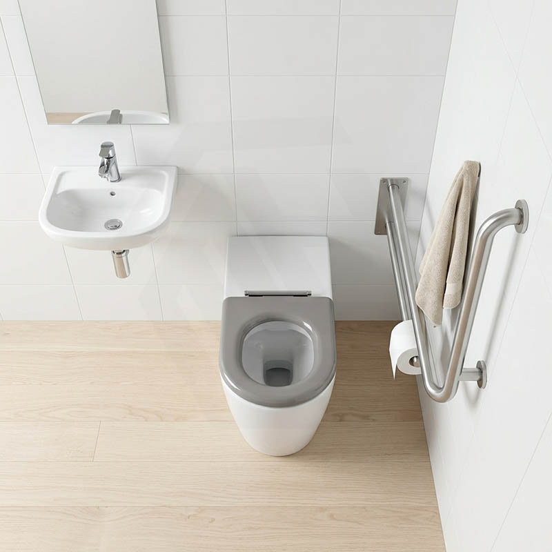 Asta Special Care Tornado Toilet Pan Back To Wall Blue / Grey Single Flap Care Seat 795x355x425mm