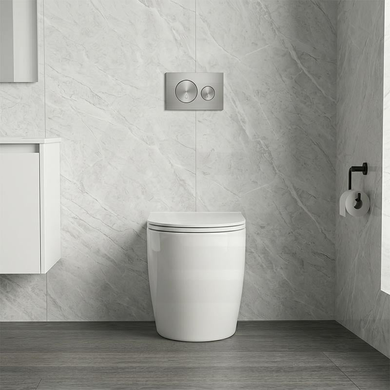 Elvera Tornado Wall Faced Floor Pan 630x365x445mm - Gloss White