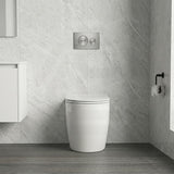 Elvera Tornado Wall Faced Floor Pan 630x365x445mm - Gloss White