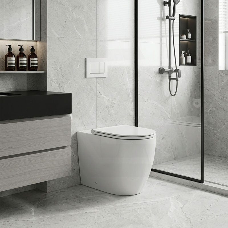 Elvera Tornado Wall Faced Floor Pan 630x365x445mm - Gloss White