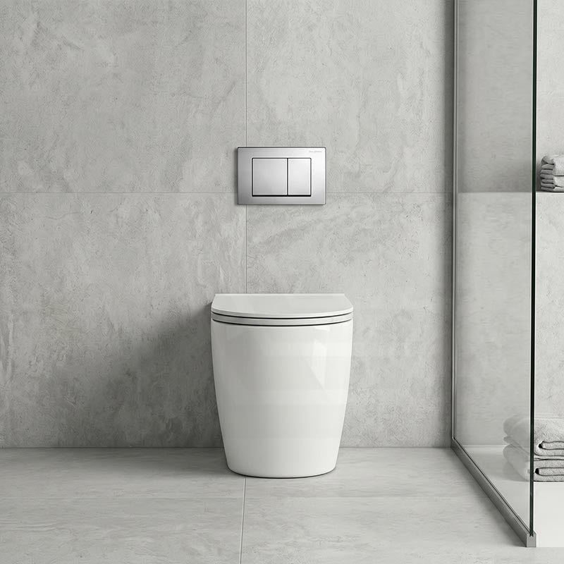Elvera Tornado Wall Faced Floor Pan 630x365x445mm - Gloss White