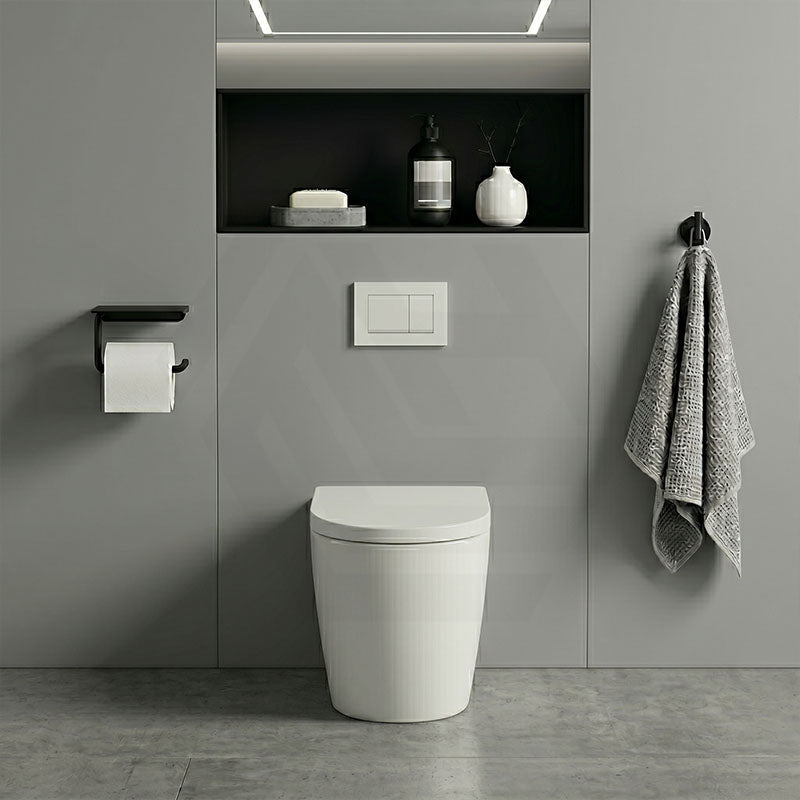 Elvera Tornado Wall Faced Floor Pan Only 630x365x445mm - Gloss White