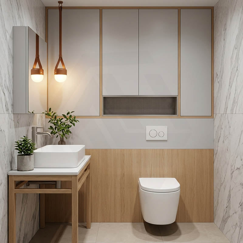 Avis Wall Hung Toilet Pan with Rimless Flush for Modern Bathroom 520x360x325mm - Matt Black / Gloss White