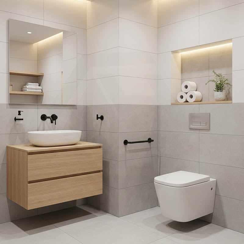 Qubist Wall Hung Toilet Pan Only with Box Rim for bathroom 550x340x320mm