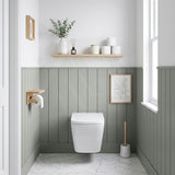 Qubist Wall Hung Toilet Pan Only with Box Rim for bathroom 550x340x320mm