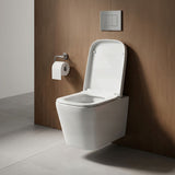 Qubist Wall Hung Toilet Pan Only with Box Rim for bathroom 550x340x320mm