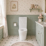 Wall Faced Toilet Suite with Rimless Pan for Junior Back to wall 600x340x770mm - Gloss White