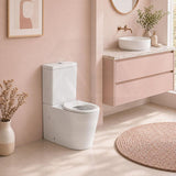 Wall Faced Toilet Suite with Rimless Pan for Junior Back to wall 600x340x770mm - Gloss White