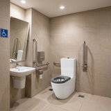 Asta Special Care Rimless Disabled Toilet Suite Back To Wall Single Flap Care Seat 810x355x880mm