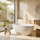Stella Oval Bathtub Freestanding Acrylic NO Overflow 1500/1700mm - Variant Colour
