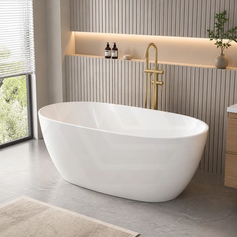 Stella Oval Bathtub Freestanding Acrylic NO Overflow 1500/1700mm - Variant Colour