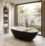 Stella Oval Bathtub Freestanding Acrylic NO Overflow 1500/1700mm - Variant Colour