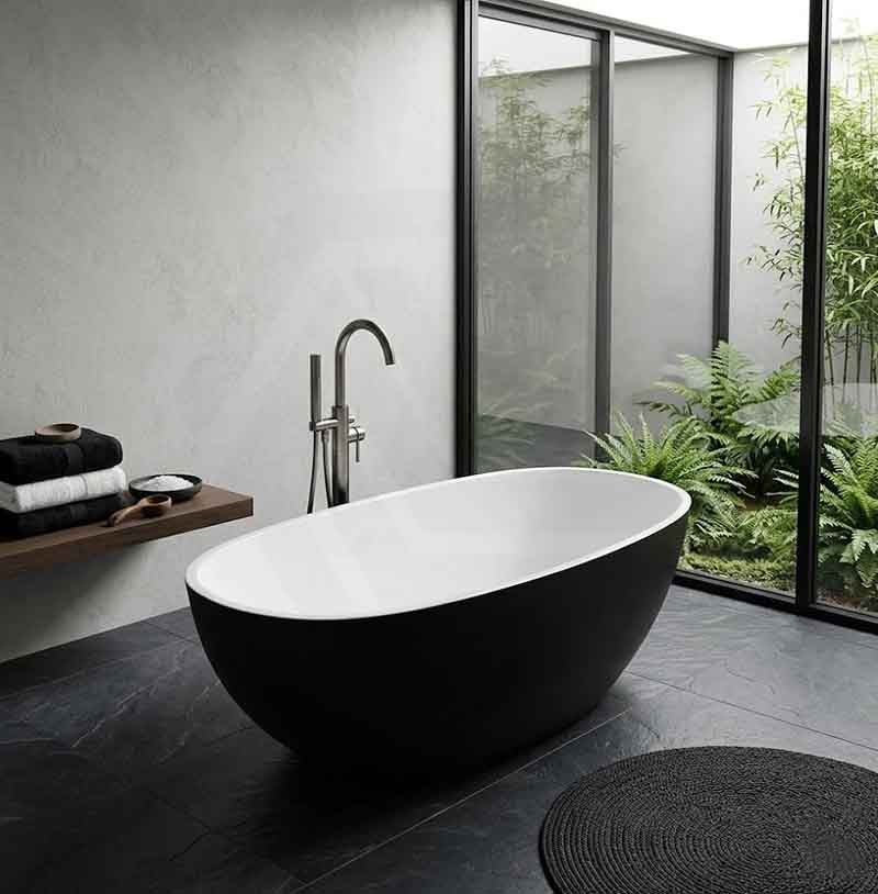 Stella Oval Bathtub Freestanding Acrylic NO Overflow 1500/1700mm - Variant Colour