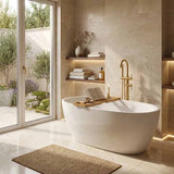 Stella Oval Bathtub Freestanding Acrylic NO Overflow 1500/1700mm - Variant Colour