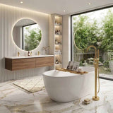 Stella Oval Bathtub Freestanding Acrylic NO Overflow 1500/1700mm - Variant Colour