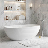 Stella Oval Bathtub Freestanding Acrylic NO Overflow 1500/1700mm - Variant Colour