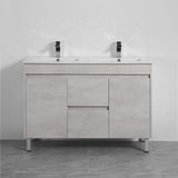 1200/1800mm Freestanding With Legs Vanity Concrete Grey Finish Plywood Cabinet ONLY for Bathroom
