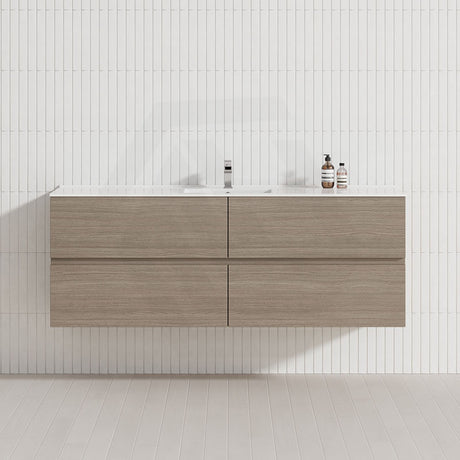 600-1500Mm Bathroom Wall Hung Vanity Stella Oak Pvc Cabinet Only Vanities