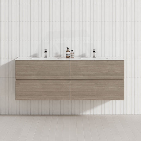 600-1500Mm Bathroom Wall Hung Vanity Stella Oak Pvc Cabinet Only Vanities