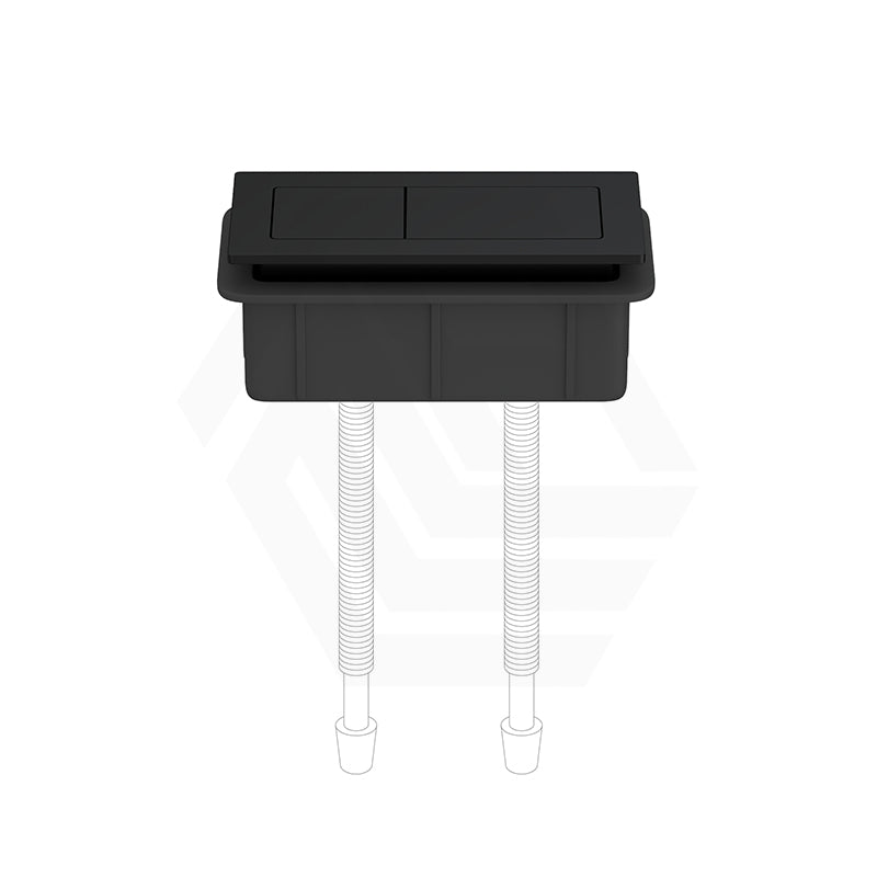 Gloss Black Square Dual Flush Toilet Water Tank Press Button