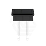 Gloss Black Square Dual Flush Toilet Water Tank Press Button