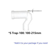 675x395x840mm Pola Ceramic White Box Rim Back To Wall Toilet Suite Back/Left and Right Bottom Inlet