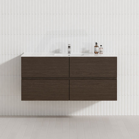 600-1500Mm Bathroom Wall Hung Vanity Stella Walnut Pvc Cabinet Only Vanities
