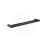 Ceram 600/800Mm Matt Black Double Towel Rail Brass & Zinc Alloy Rails