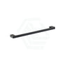Ceram 600/800Mm Matt Black Single Towel Rail Brass & Zinc Alloy Chrome Rails